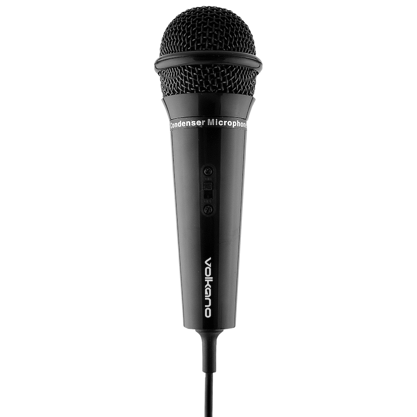 Volkano Stream Vocal Microphone with Tripod, Aux