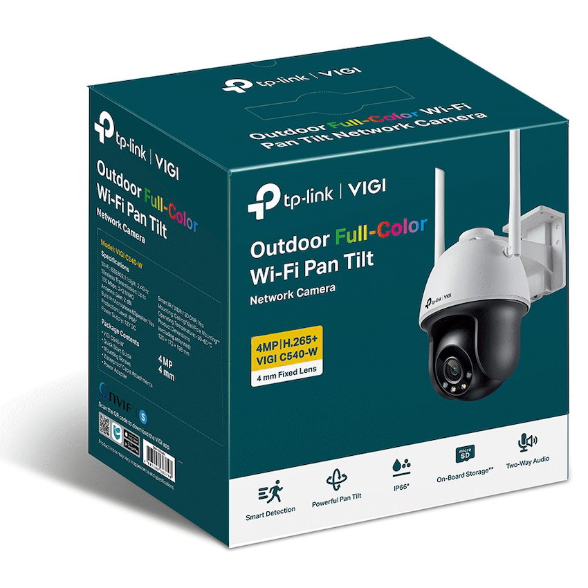 TP-Link Vigi C540-W 4MP 4mm Outdoor Full-Color Wi-Fi PT Net Camera