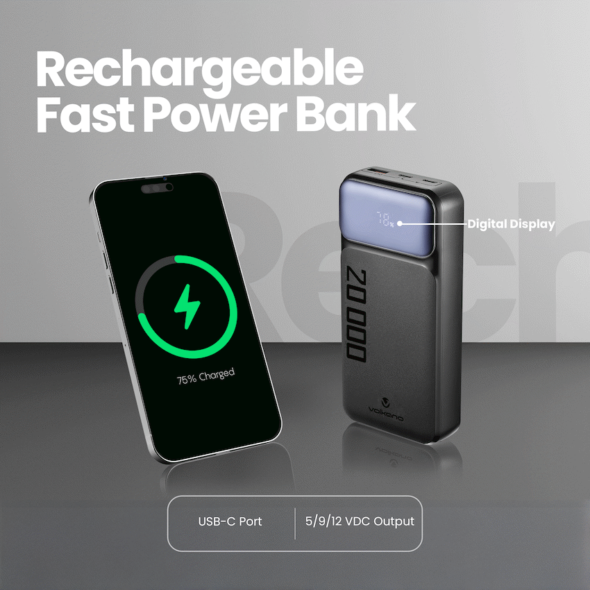 Volkano Roma Series 20000mah PD 22.5w Power Bank