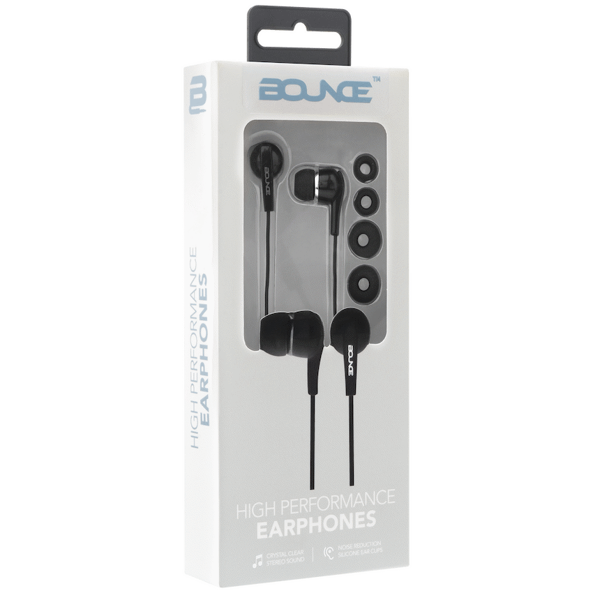 Bounce Hustle Earphones - Black - Guards On Duty Shop & Security Guards