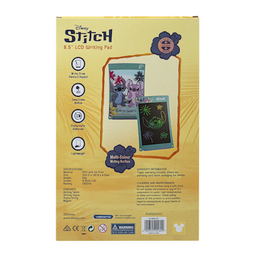 Disney Stitch 8.5in LCD Writing Pad - Guards On Duty Shop & Security Guards