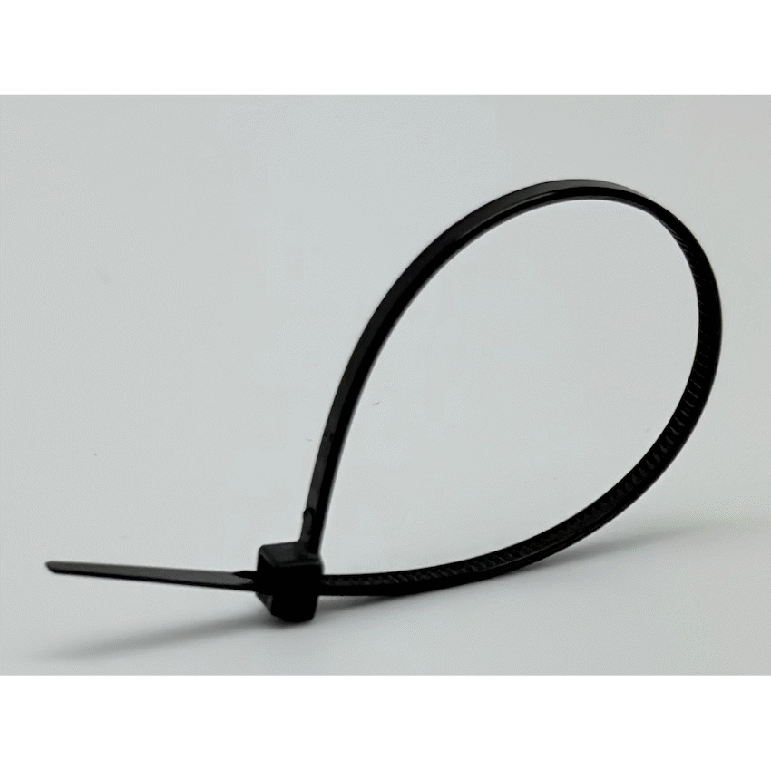 Ellies Cable Tie 3.6mm X 150mm - 50 PACK SIZE - BK