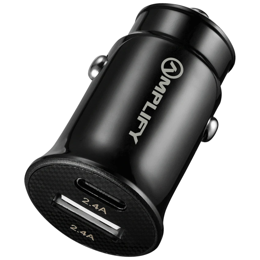 Amplify Voltix Series 12W Dual USB and USB-C Car Charger - Guards On Duty Shop & Security Guards