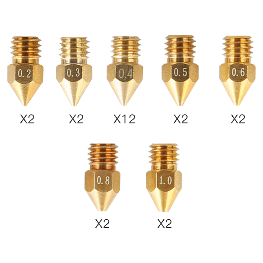 Creality MK8 Nozzle 24-Piece Package - Guards On Duty Shop & Security Guards