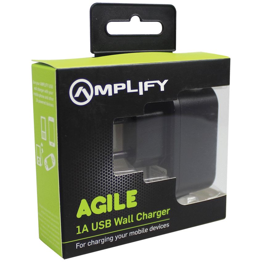 Amplify Agile Series Single USB 1a Wall Charger - Guards On Duty Shop & Security Guards