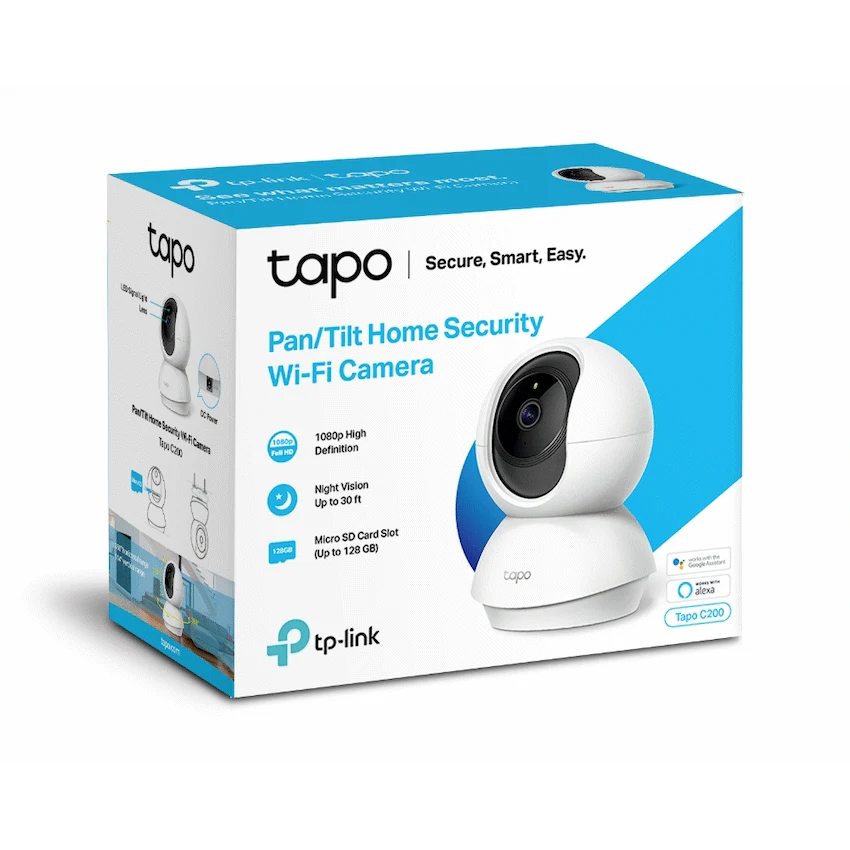 Tapo TP-Link Tapo C200 1080p Pan/Tilt Home Security Wi-Fi Camera