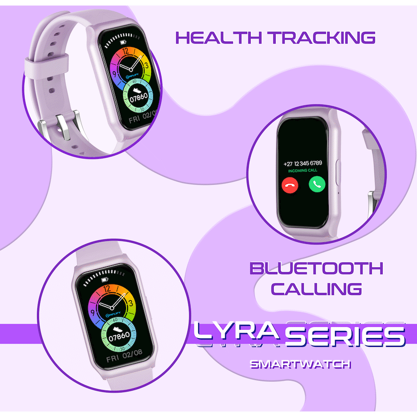 Amplify Lyra Series Smartwatch - Purple - Guards On Duty Shop & Security Guards