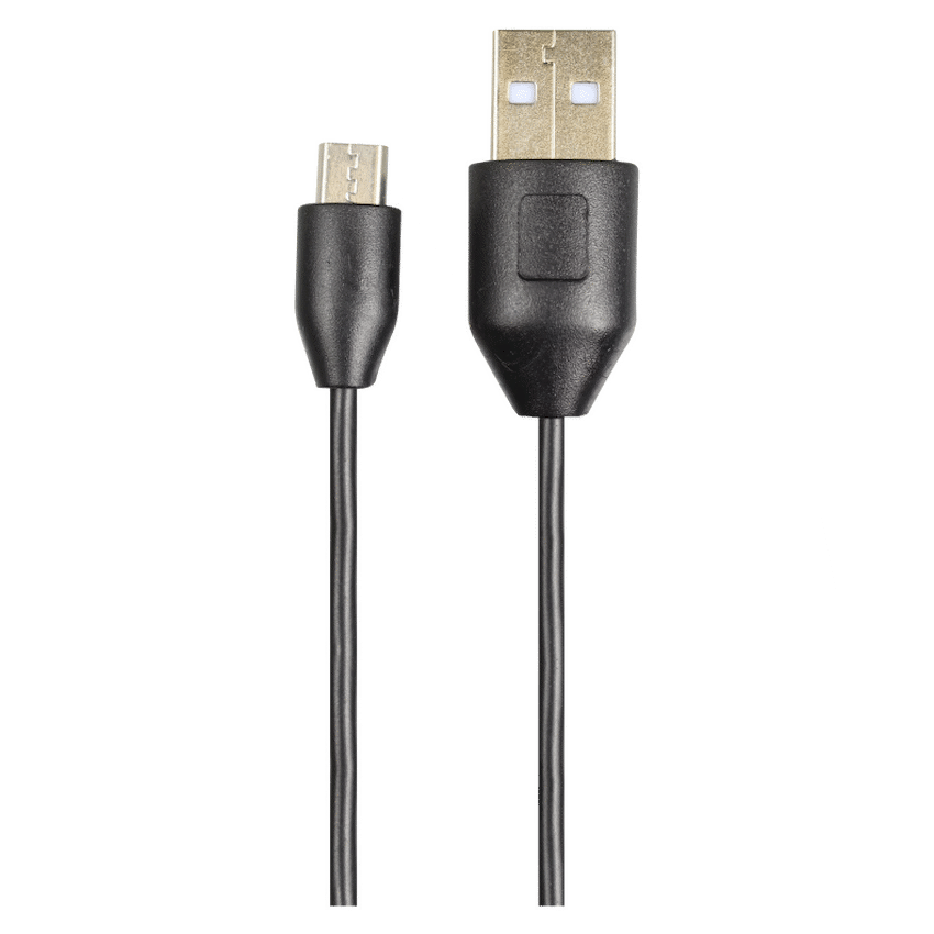 Bounce Cord Series 1.2m Micro USB Cable - Black - Guards On Duty Shop & Security Guards