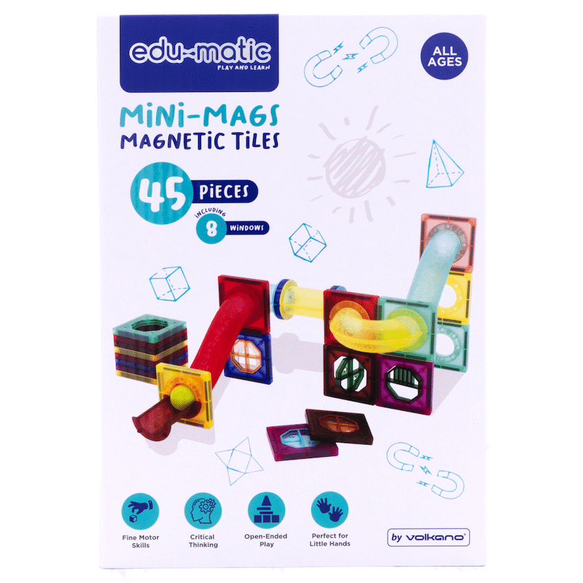 45 Magnetic Tiles and Marble Run Parts - Guards On Duty Shop & Security Guards