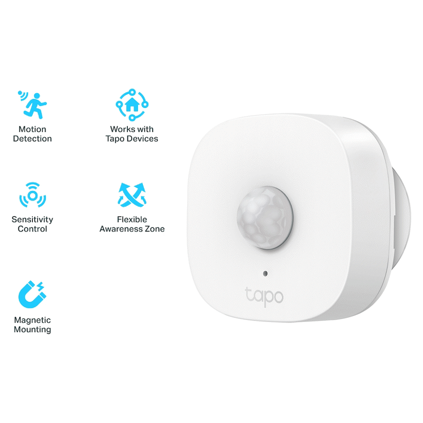 Tapo TP-Link Tapo T100 Smart 868mhz Motion Sensor - CR2032 Battery