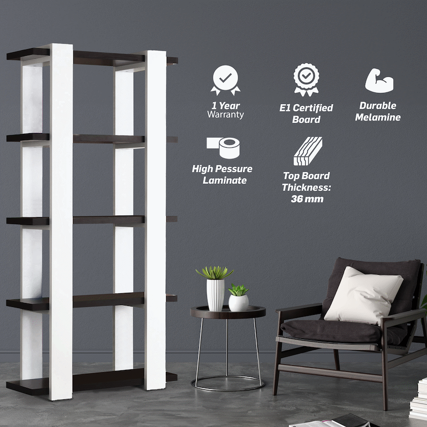 Everfurn Sidra Bookshelf - Guards On Duty Shop & Security Guards