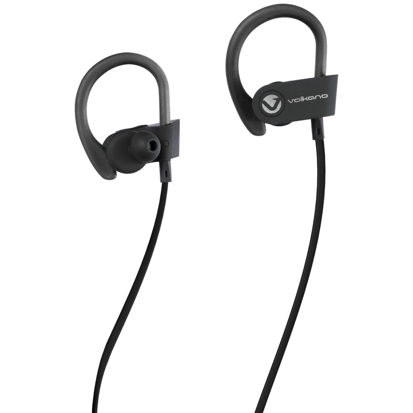 Volkano Race Series Bluetooth Sport Earhook Earphones - Black