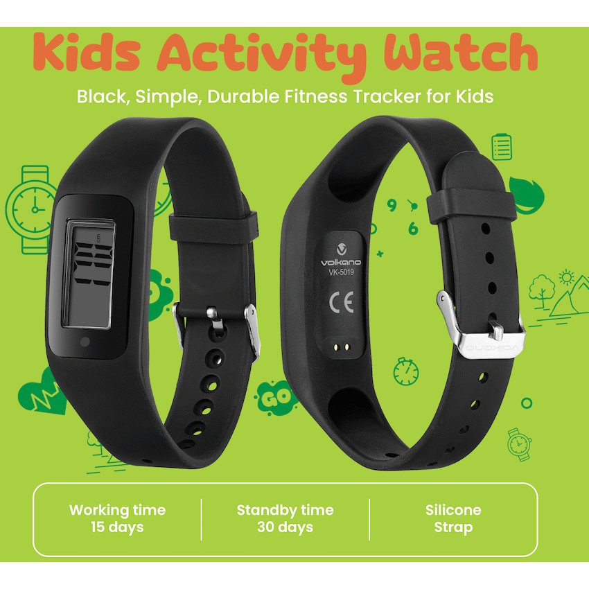 Volkano Step Up Series Activity Watch - Black