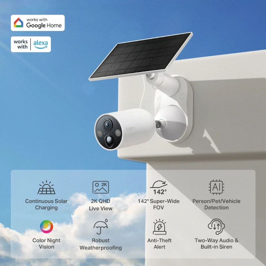 Tapo TP-Link Tapo Solar-Powered Security Camera Kit