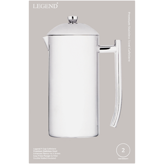 Legend Stainless steel 4 cup cafetiere