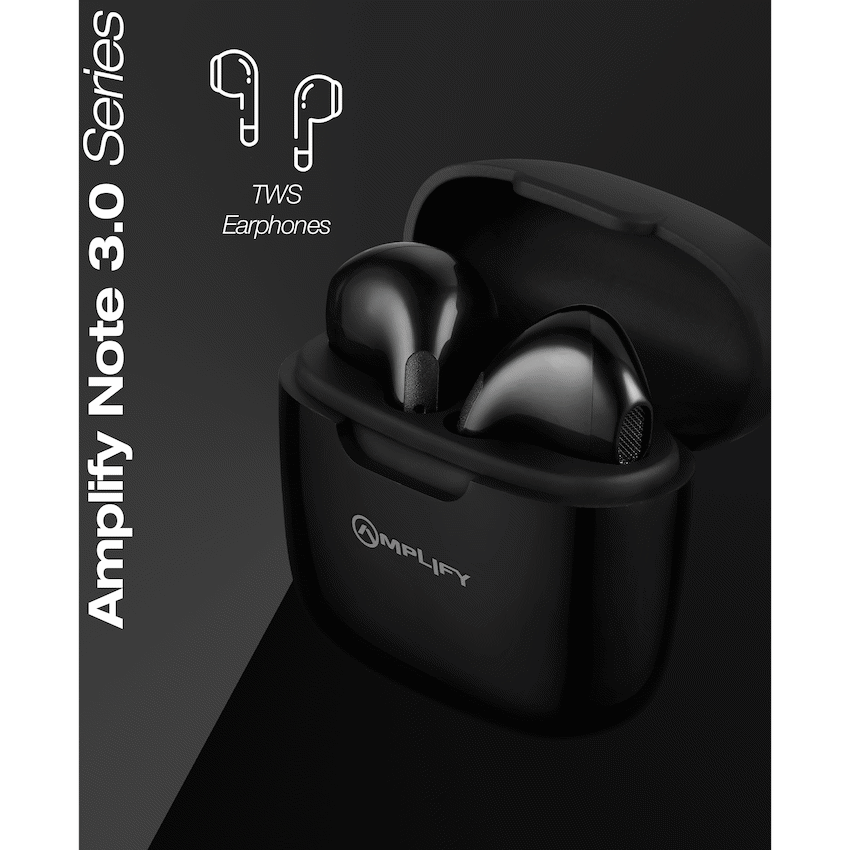 Amplify Note 3.0 Series TWS Earphones - Black - Guards On Duty Shop & Security Guards