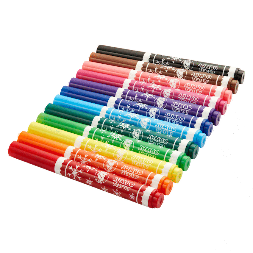 Frozen 12 Jumbo Fibre Markers Multi