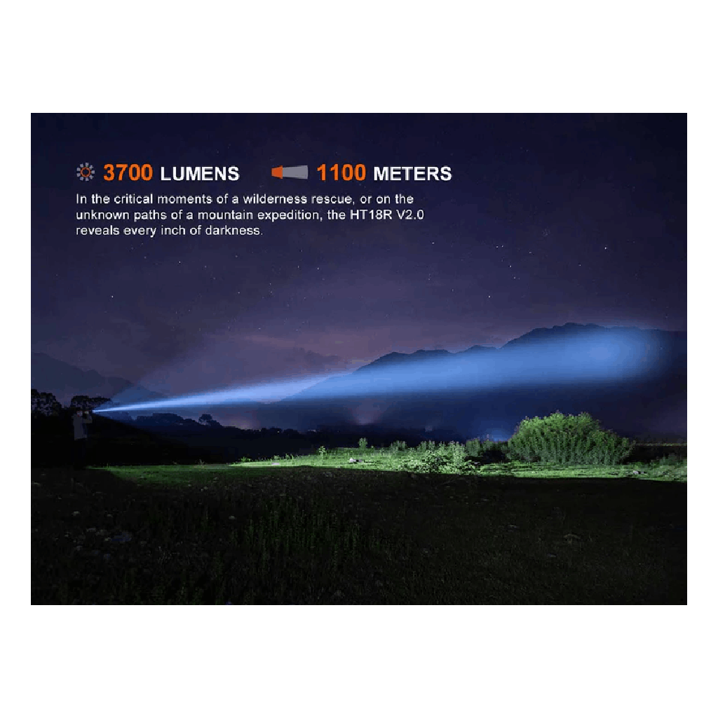 Fenix HT18R V2.0 3700 Lumen LED Flashlight