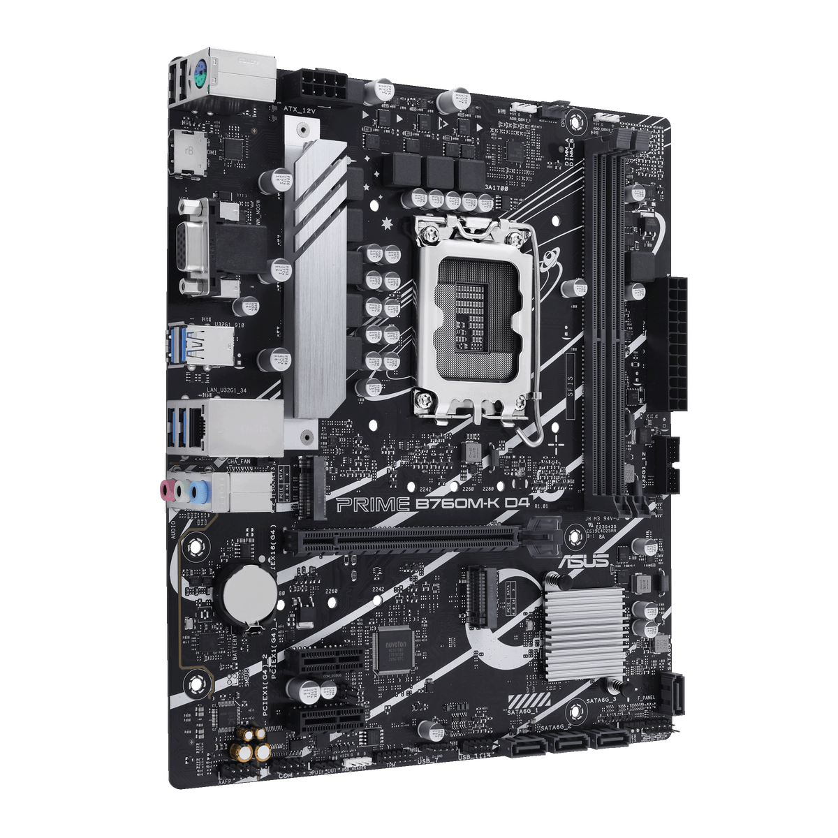 ASUS Motherboard/LGA1700/12/13/14thGen/2xDDR4/M.2/ 4xSATA/1xPCIe4*16/2xPCIe4*1/1xHDMI/1xVGA/PS2/6xUSB