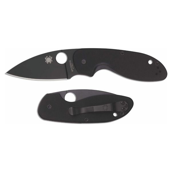 Spyderco Efficient G10 Plain Black Blade (C216GPBBK)
