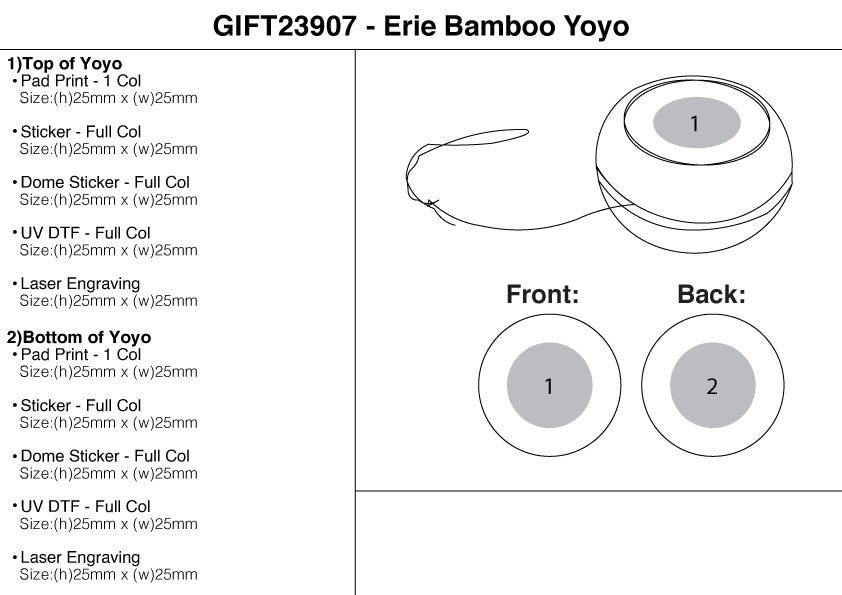 Erie Bamboo Yoyo