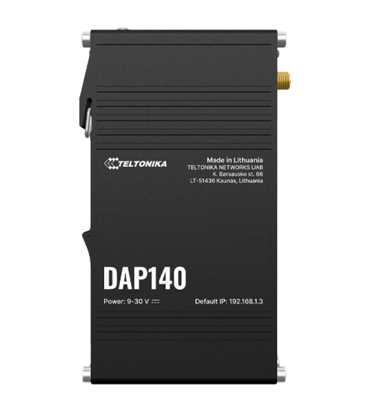 Teltonika DAP140 AP Wi-Fi 4 with Wi-Fi mesh, 2 x 10/100 RJ45, DIN Rail Mount