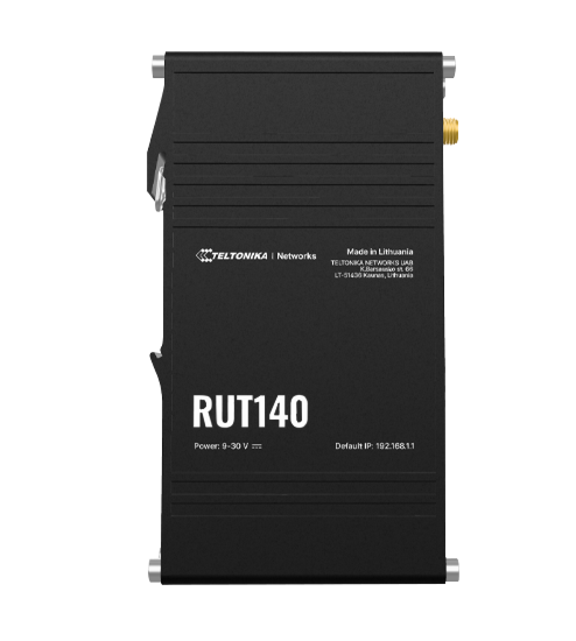 Teltonika RUT140 Wi-Fi 4 Router, 2 x 10/100 Mbps Ethernet ports, Modbus, DLMS, DNP3