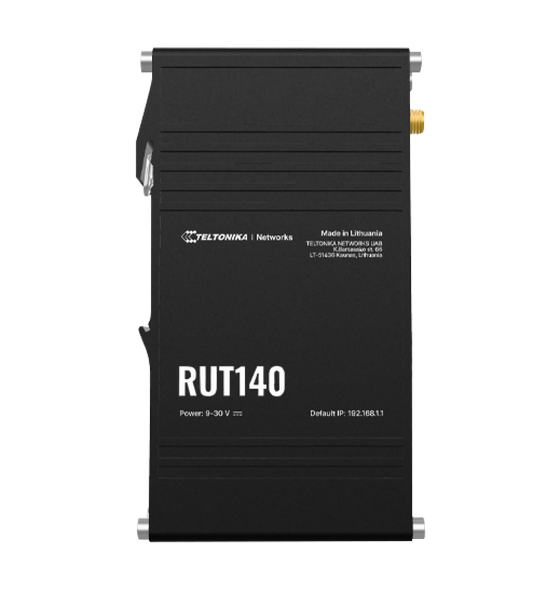 Teltonika RUT140 Wi-Fi 4 Router, 2 x 10/100 Mbps Ethernet ports, Modbus, DLMS, DNP3