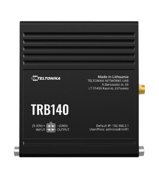 Teltonika TRB140 LTE Cat 4 Industrial Rugged Ethernet Gateway, 1 x LAN (1 Gbps)