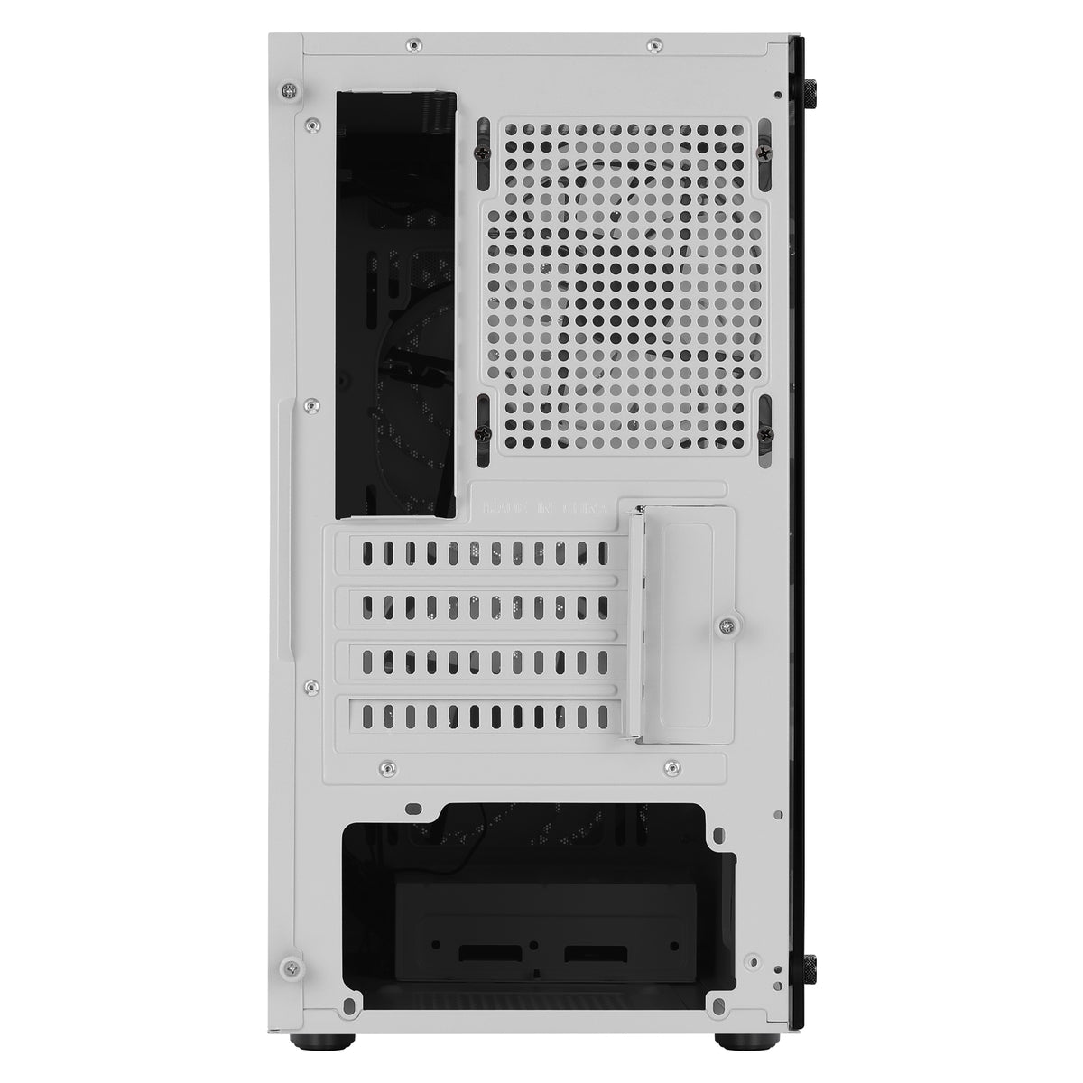 Aerocool Trinity Mini White tower case - 2x 140mm and 1x 120mm RGB included - Micro ATX - 2x3.5'' or 3x 2.5'' - 240mm radiator