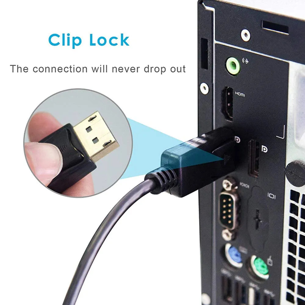 RCT display port to HDMI 4K (M to F) adapter with audio