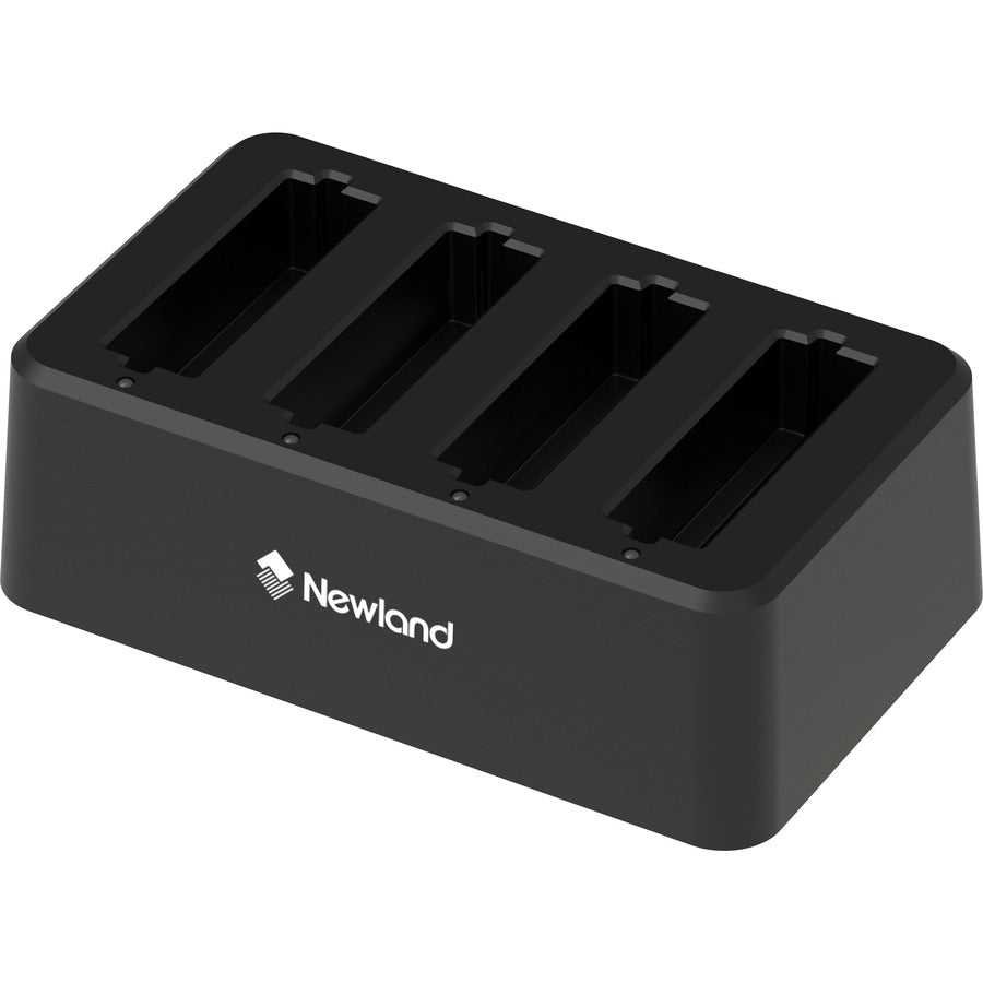 Newland-4-slot battery charger for MT90 series; incl. multiplug adapter (UK/EU).
