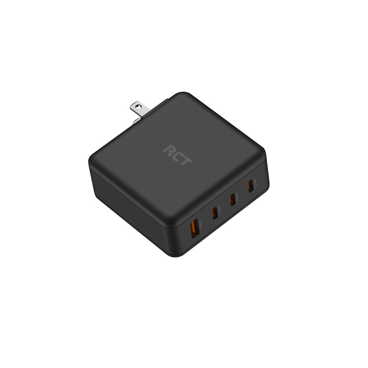 RCT 100W GaN fast charging travel kit | Travel adapter + (EU+UK+SA) Plug and cable | 1 year carry-in warranty