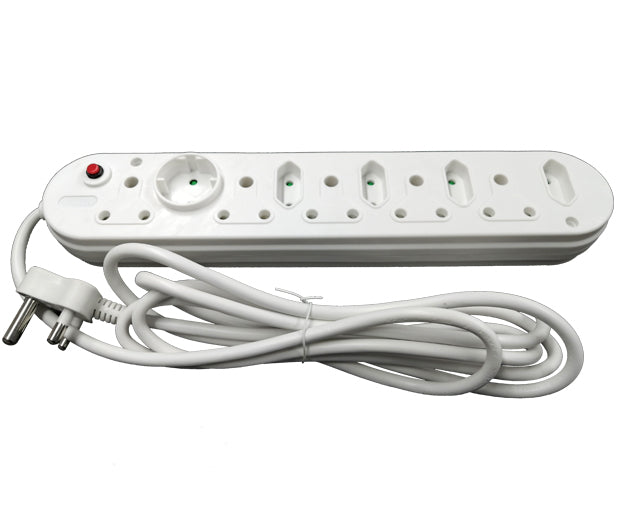 10-Way Multi Plug (5x16A and 5x5A) – 3m Power Cord