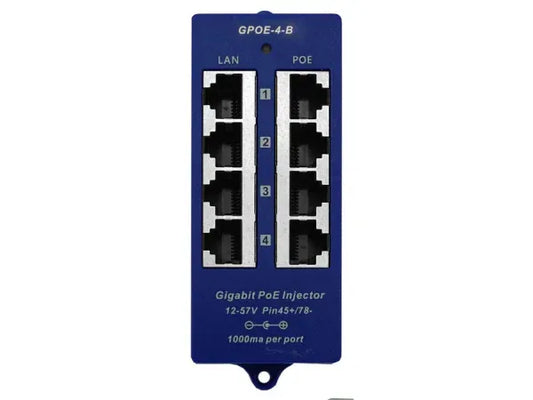 4 Port Gigabit Passive PoE Injector Guards On Duty Security