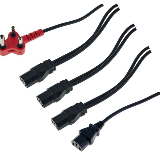 4 Segment (f) to 2x3.5mm (m) 4-pole (35508)