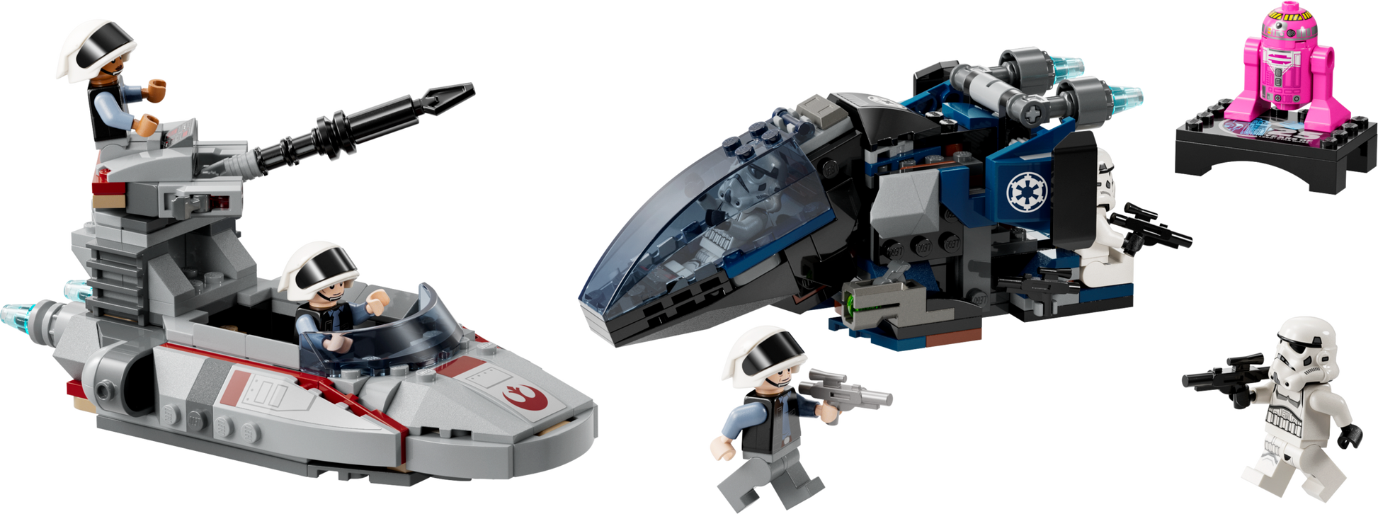 LEGO Imperial Dropship vs Rebel Scout Speeder — Set 40755