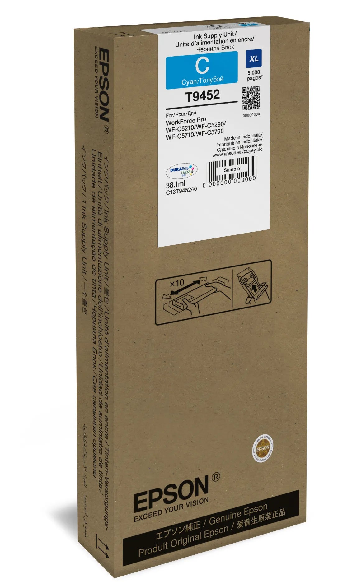 WF-C5xxx Series Ink Cartridge XL Cyan - 5000 pages