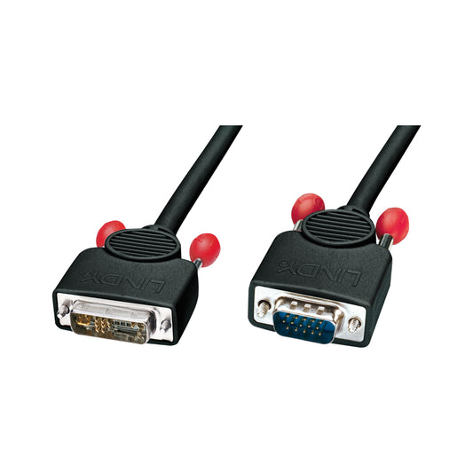 Lindy 2m Dvi-a-to Vga M Cable Black (41196) — Lindy | Guards on Duty Shop