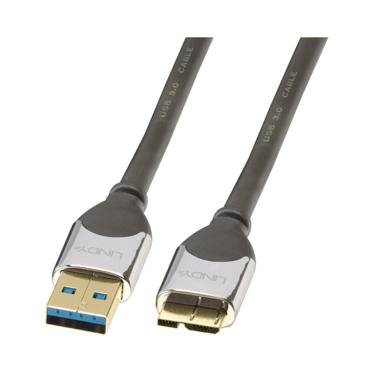 Lindy 2m Usb3.0 Am to Micro-bm Cromo Cable (41619) — Lindy | Guards on Duty Shop