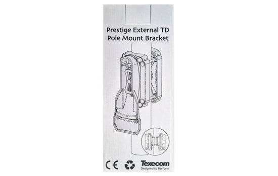 External TD Wall Mounting Bracket - black, for use in sloping protected terrain