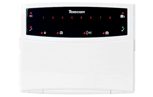 Premier RKP8 PLUS Keypad - 8 zone stylish LED keypad, with 2 on board zones