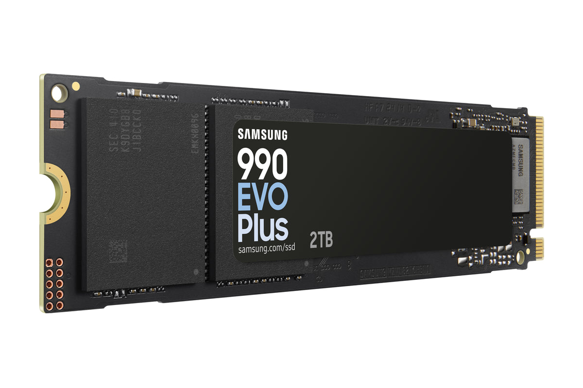 SAMSUNG MZ-V9S2T0BW 990 EVO Plus 2TB NVMe SSD - Read Speed up to 7250 MB/s; Write Speed to up 6300 MB/s; Random Read up to 1 000