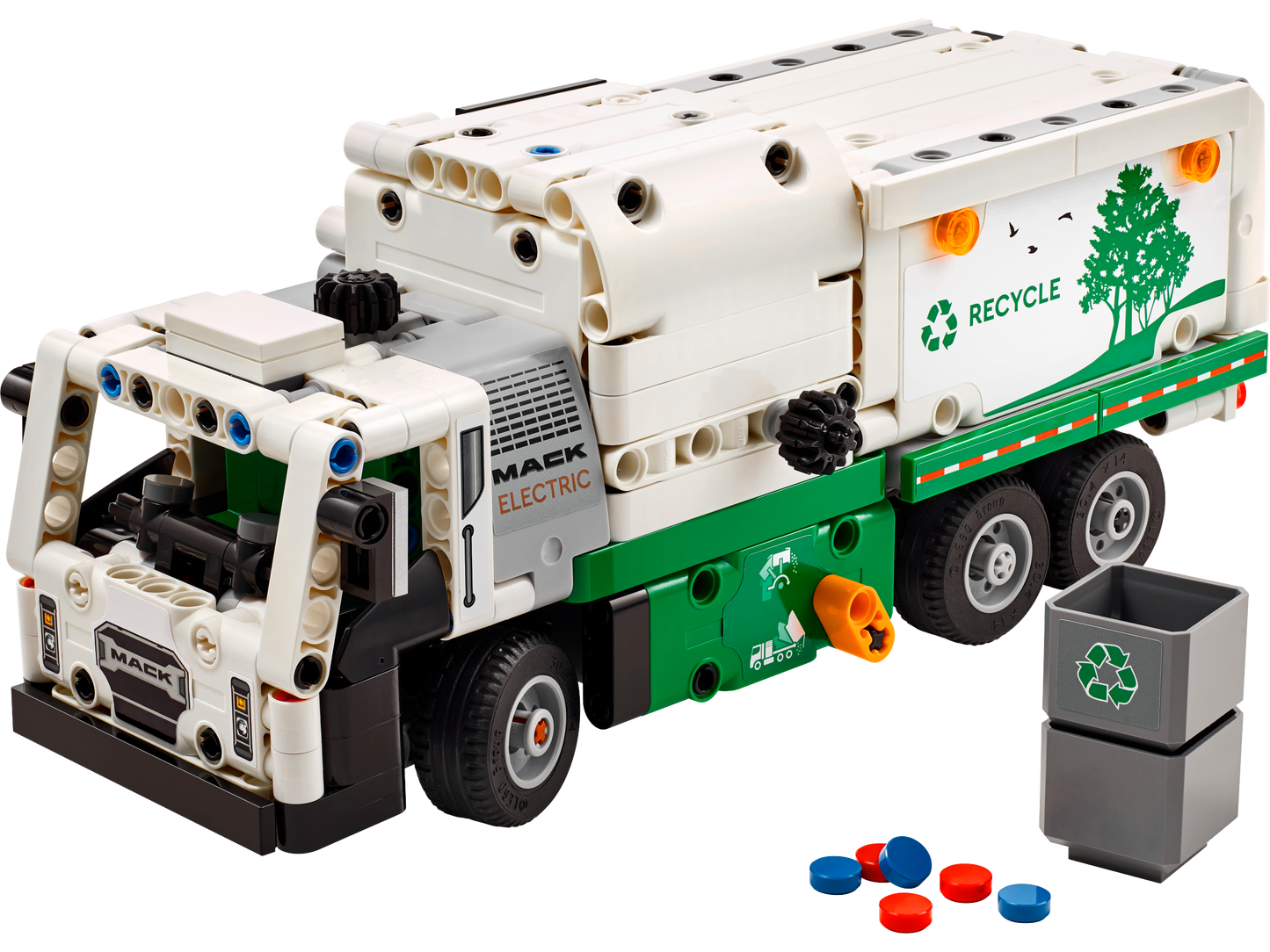 LEGO Mack LR Electric Garbage Truck — Set 42167