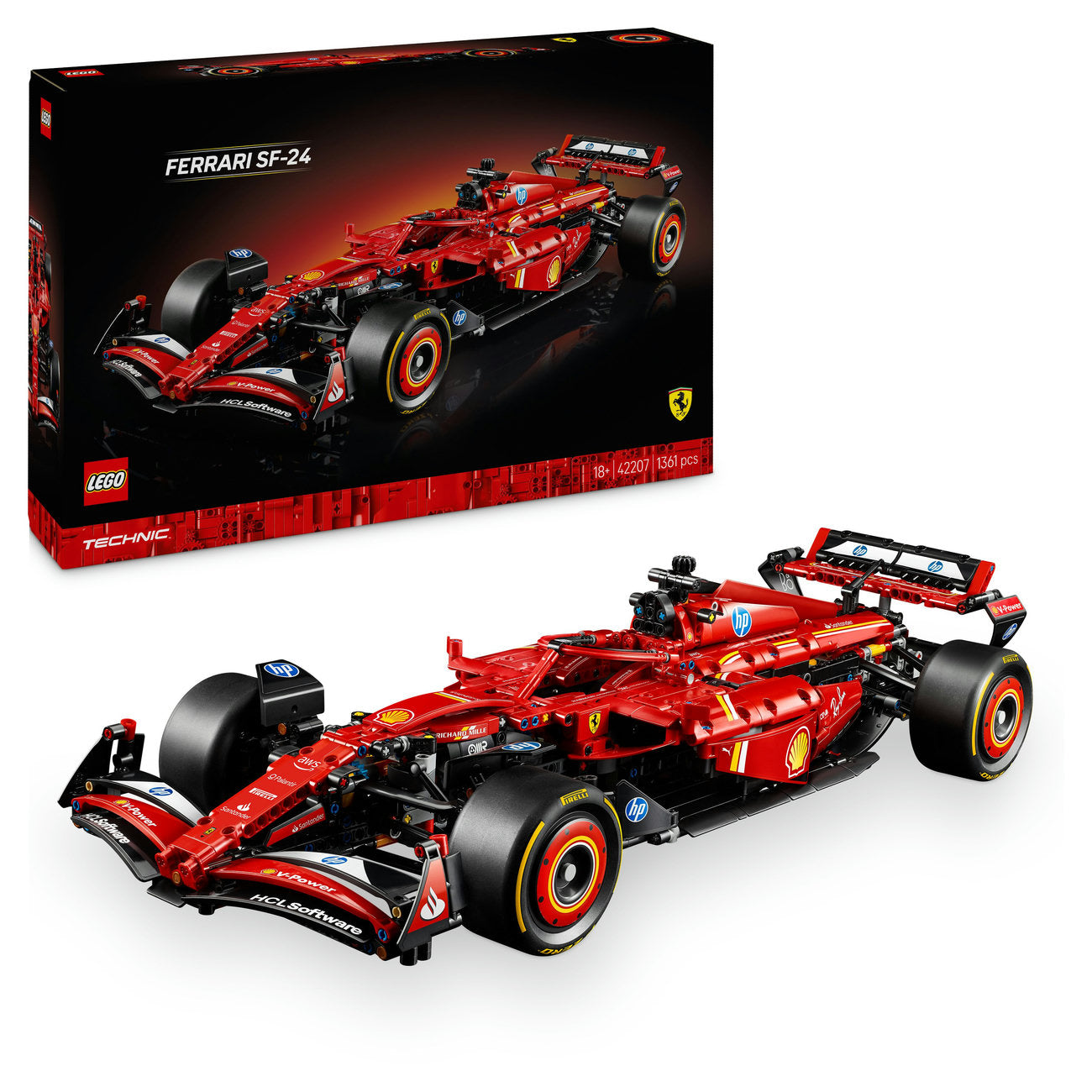 LEGO® Technic™ Ferrari SF-24 F1 Car Model Kit for Adults 42207