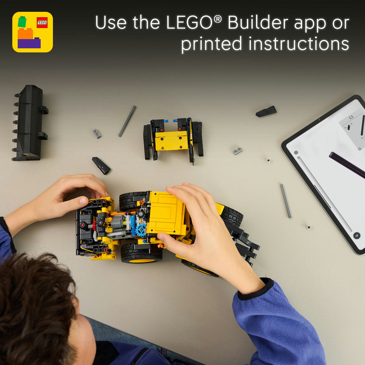 LEGO® Technic™ Volvo L120 Electric Wheel Loader Construction Toy 42209