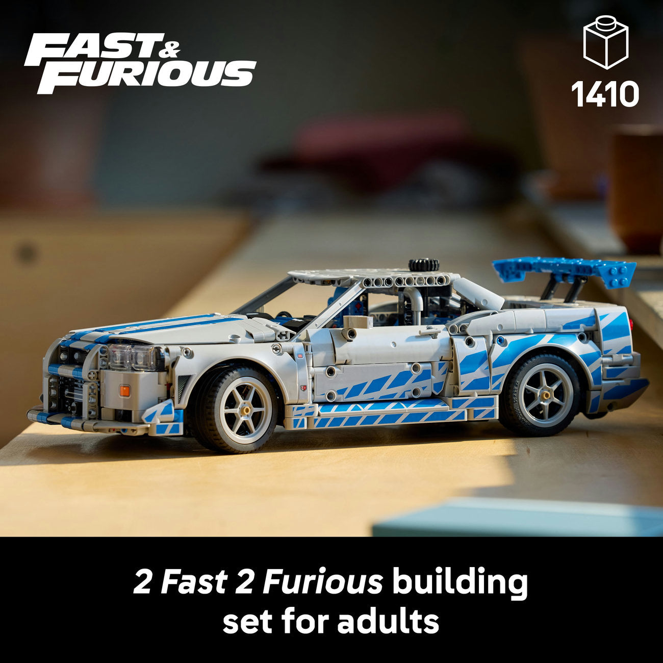 LEGO® Technic™ 2 Fast 2 Furious Nissan Skyline GT-R (R34) Car Model Kit 42210