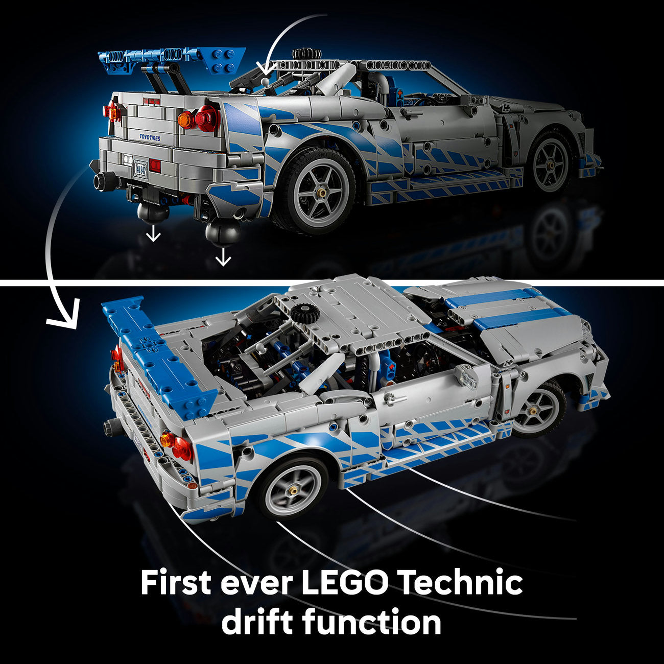 LEGO® Technic™ 2 Fast 2 Furious Nissan Skyline GT-R (R34) Car Model Kit 42210