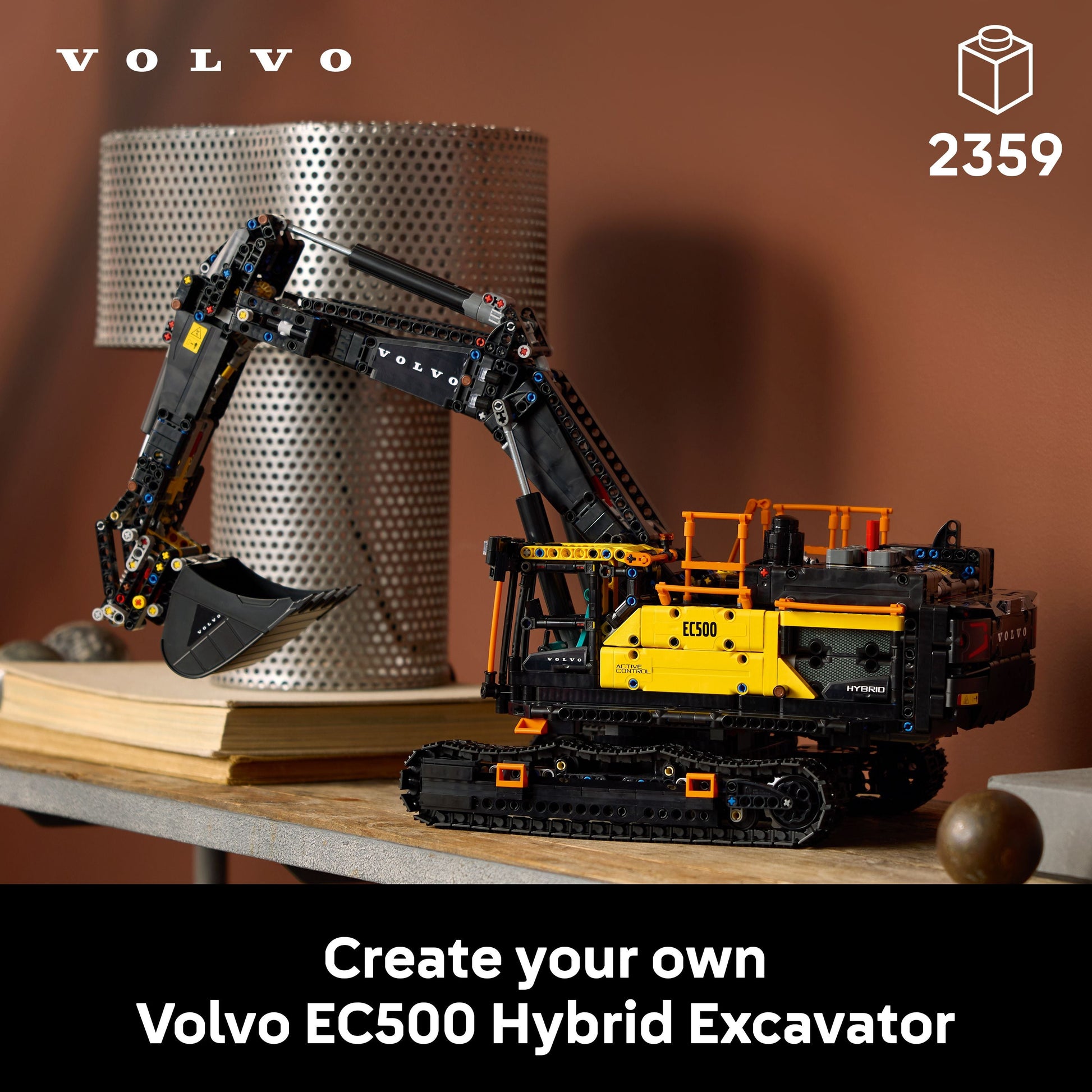 LEGO® Technic™ Volvo EC500 Hybrid Excavator Set for Adults 42215