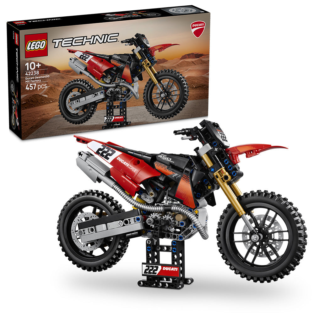 LEGO® Technic™ Ducati Desmo450 MX Factory Motorcycle 42238